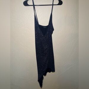 Elegant Black Glitter Dress